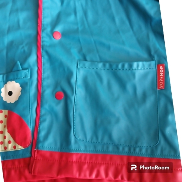 Skip Hop Zoo Little Kid-Toddler Hooded Raincoat for Girls, Owl, Blue. Si… - Picture 15 of 16